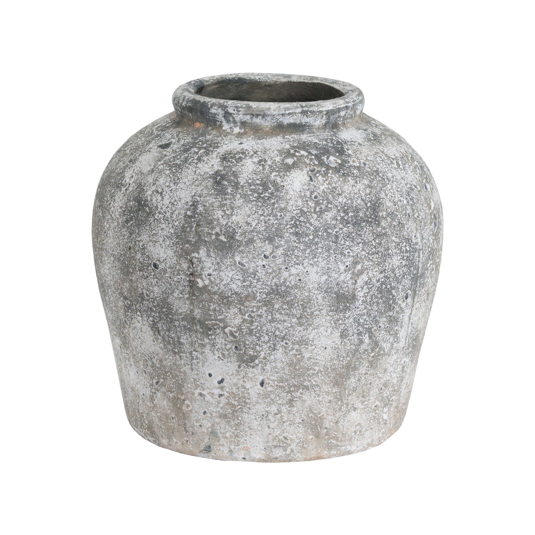 Aged Stone Ceramic Vase - Vases from the Quanta Home collection.