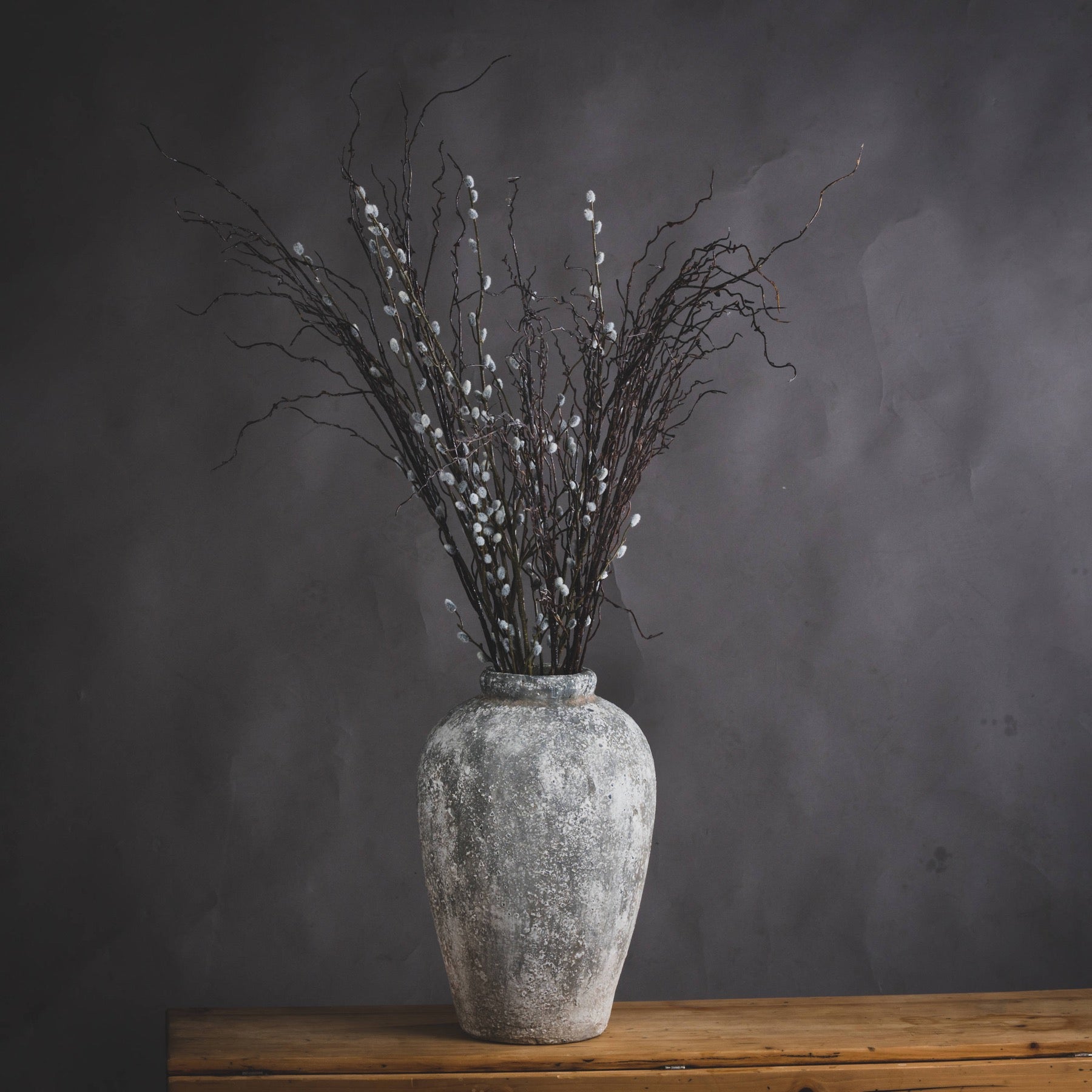 Aged Stone Tall Ceramic Vase - Vases from the Quanta Home collection.