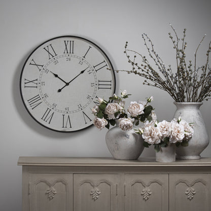 Large Embossed Station Clock - Wall Clocks from the Quanta Home collection.