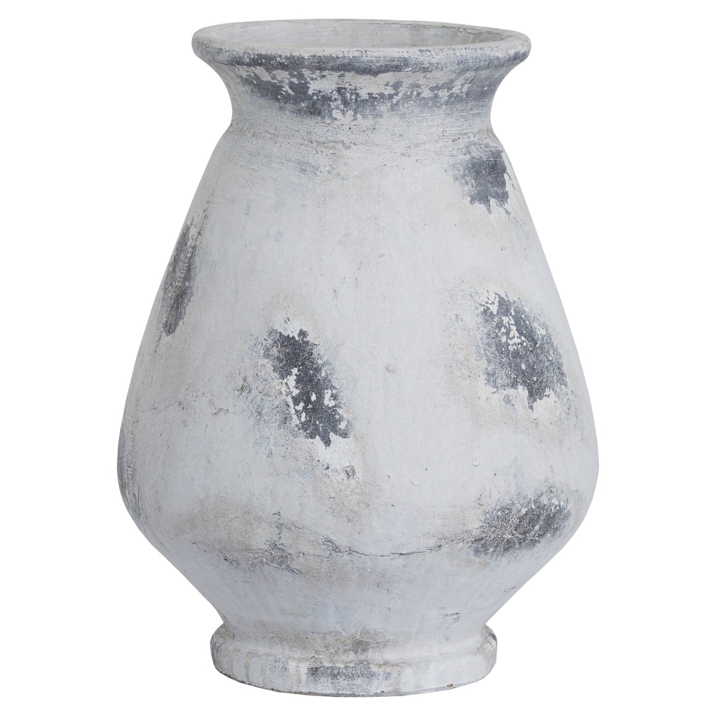 Naxos Large Antique White Vase - Christmas Room Decorations from the Quanta Home collection.