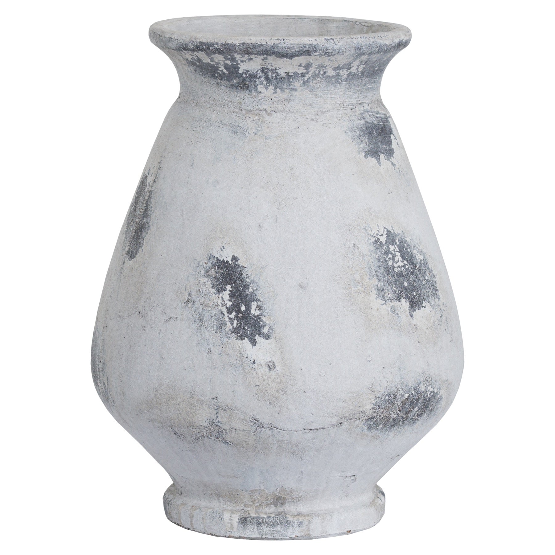Naxos Large Antique White Vase - Christmas Room Decorations from the Quanta Home collection.