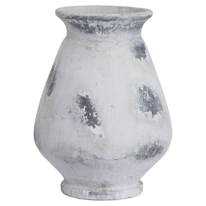 Naxos Large Antique White Vase - Christmas Room Decorations from the Quanta Home collection.