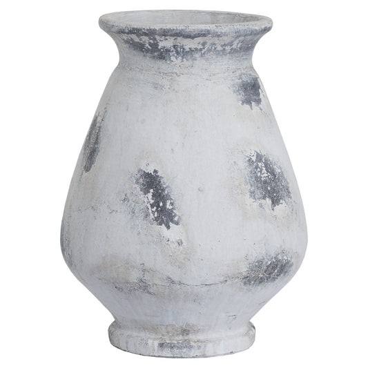 Naxos Large Antique White Vase - Christmas Room Decorations from the Quanta Home collection.
