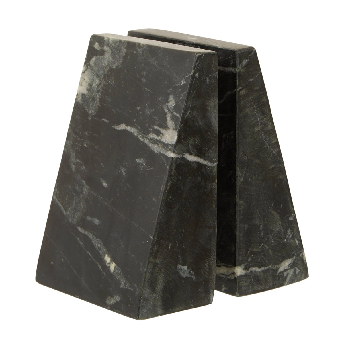 Nocturne Set of Two Black Marble Bookends