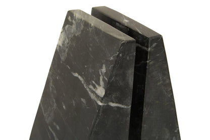 Nocturne Set of Two Black Marble Bookends