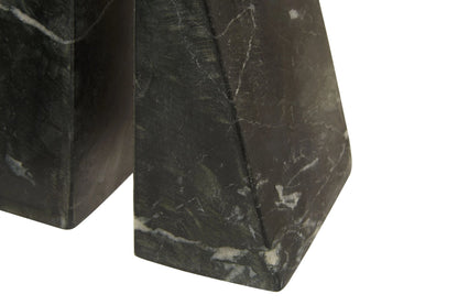 Nocturne Set of Two Black Marble Bookends