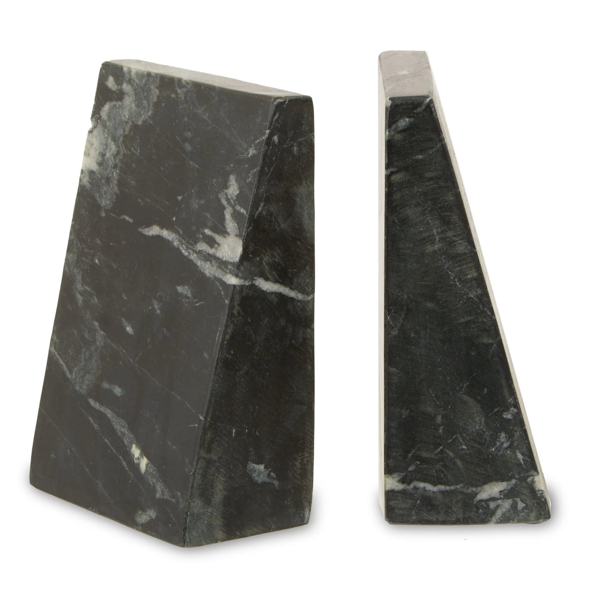 Nocturne Set of Two Black Marble Bookends