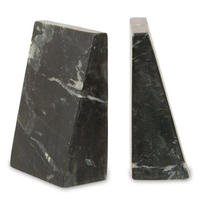 Nocturne Set of Two Black Marble Bookends