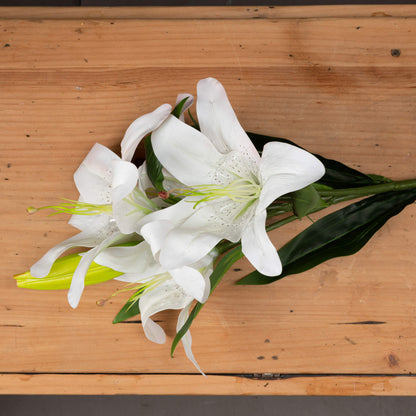 White Lily - Single Stem Flowers from the Quanta Home collection.