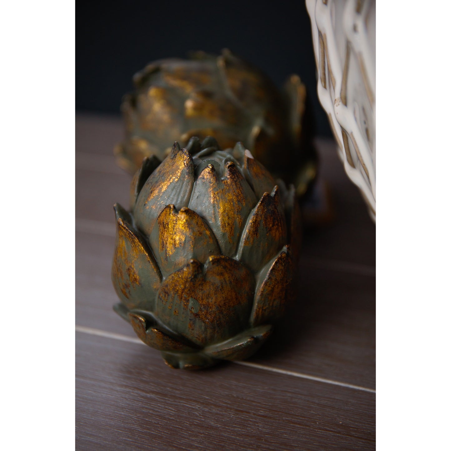 Antique Bronze Large Artichoke - Christmas Room Decorations from the Quanta Home collection.