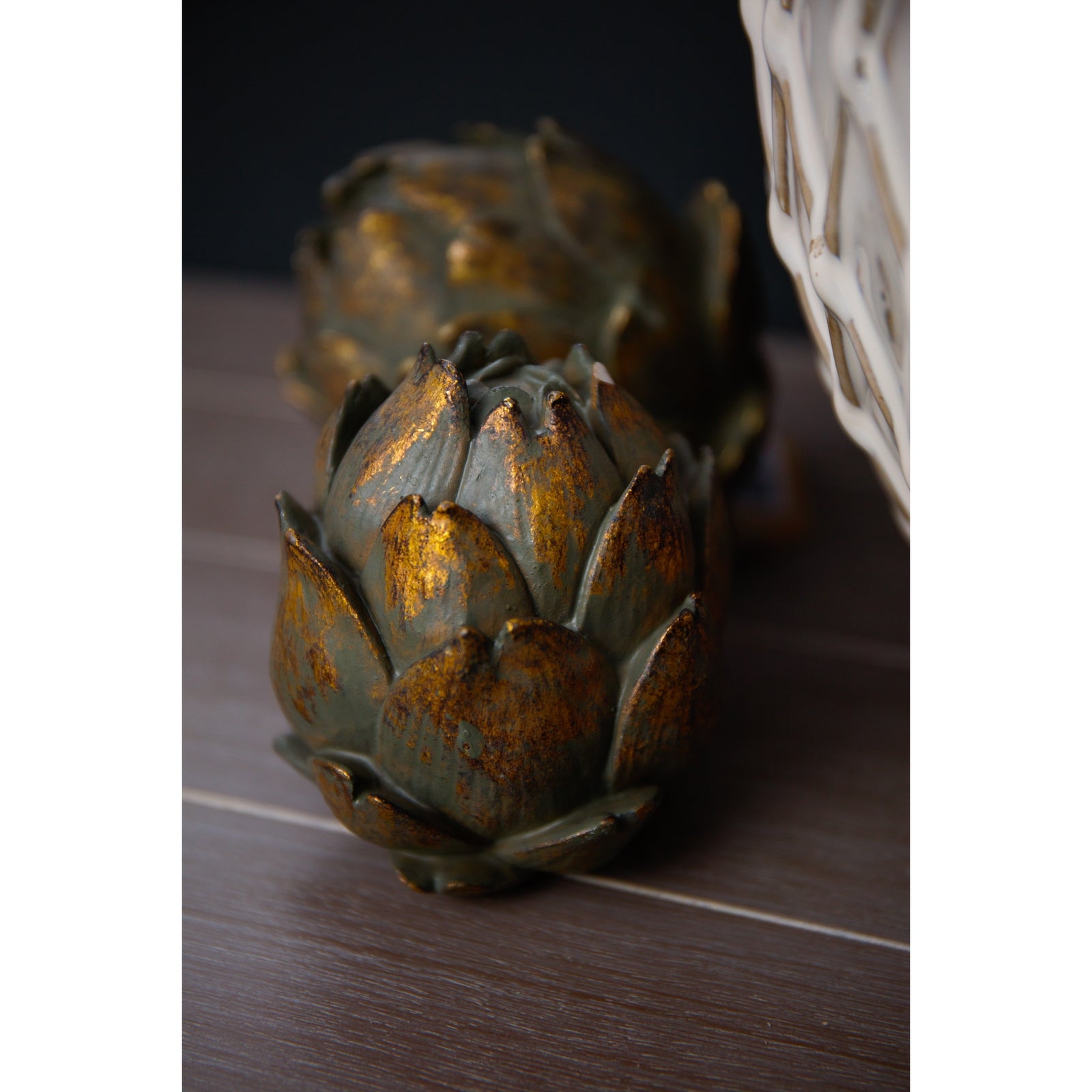 Antique Bronze Large Artichoke - Christmas Room Decorations from the Quanta Home collection.