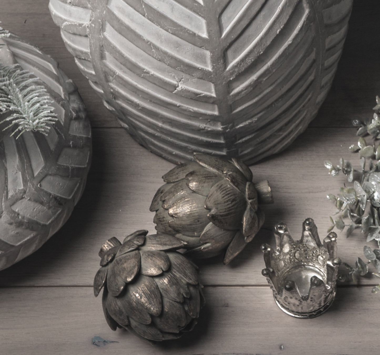 Antique Bronze Artichoke - Christmas Room Decorations from the Quanta Home collection.