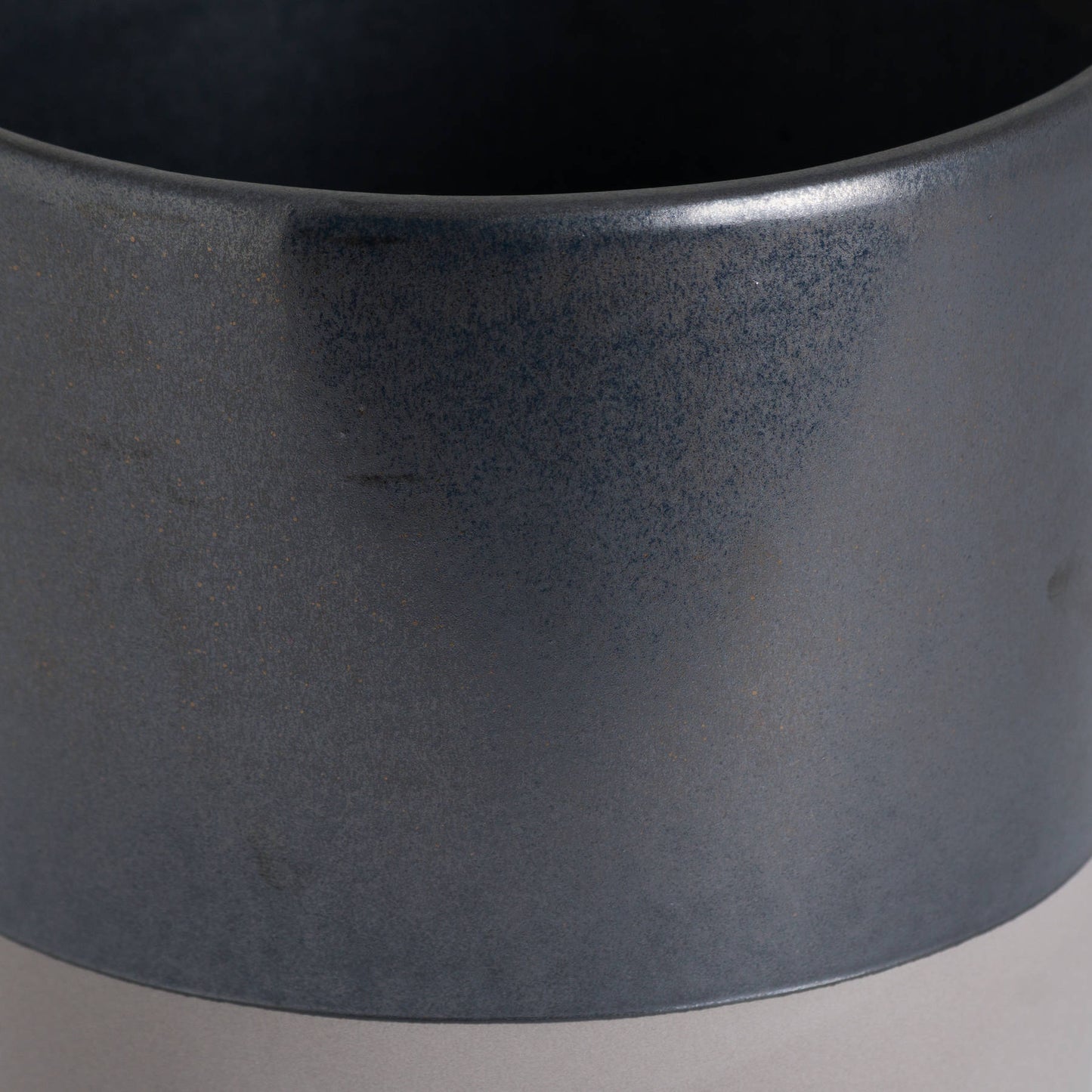Large Metallic Grey Ceramic Planter - Jugs & Bowls from the Quanta Home collection.
