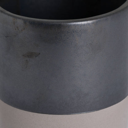 Metallic Grey Ceramic Planter - Jugs & Bowls from the Quanta Home collection.