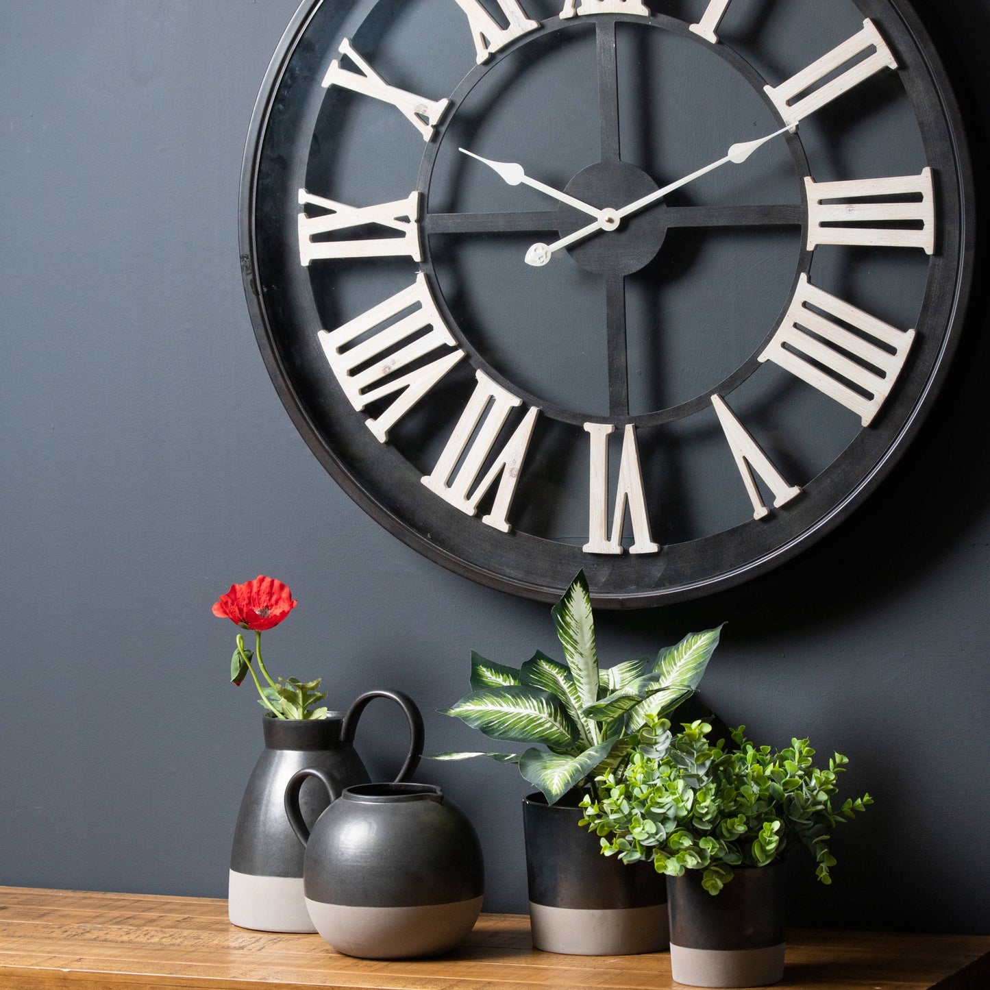 Metallic Grey Ceramic Planter - Jugs & Bowls from the Quanta Home collection.