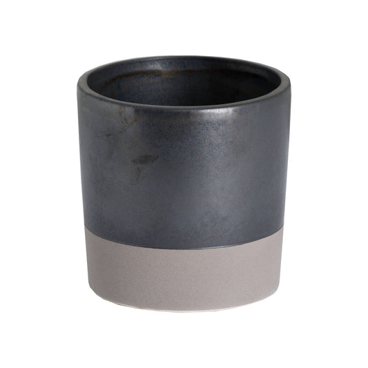 Metallic Grey Ceramic Planter - Jugs & Bowls from the Quanta Home collection.