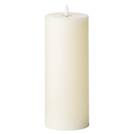 Luxe Collection Natural Glow 3.5 x 9 LED Cream Wax Candle - Wax from the Quanta Home collection.