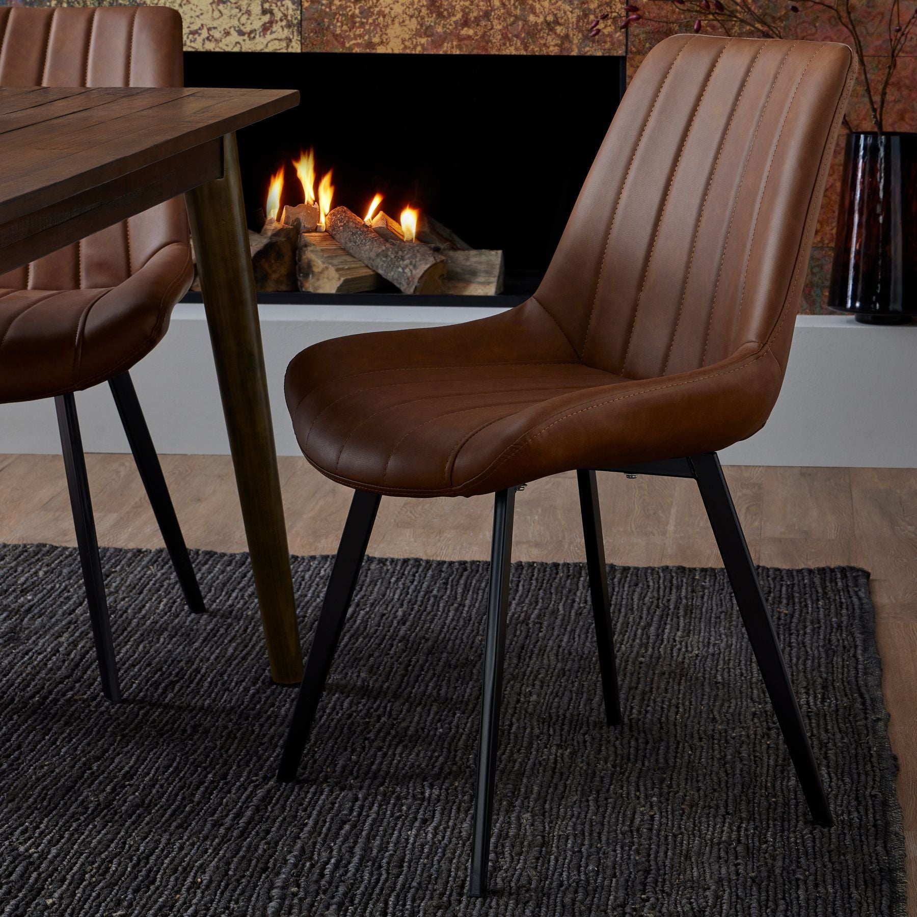 Malmo Tan Dining Chair - Dining Chairs from the Quanta Home collection.