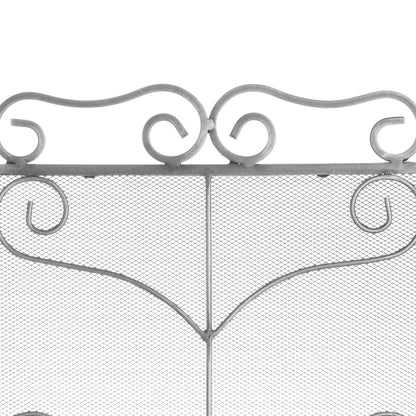 Heavy Large Antique Silver Fire Screen - Fire Screens from the Quanta Home collection.