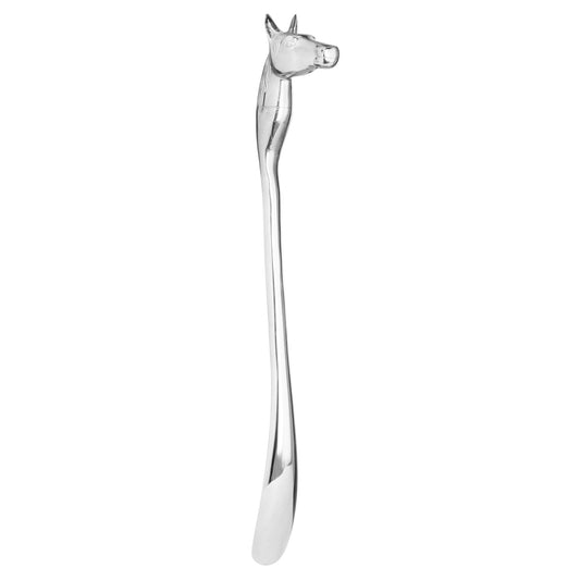 Silver Nickel Horse Head Detail Shoe Horn - Ornaments from the Quanta Home collection.