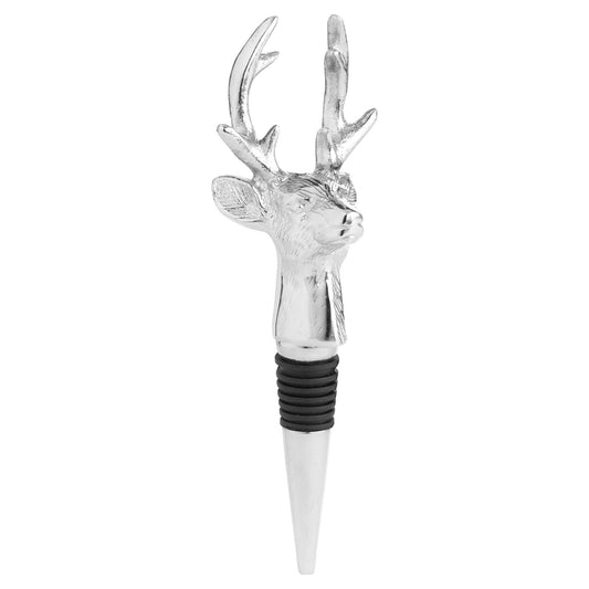 Silver Nickel Reindeer Bottle Stopper - Kitchen And Tableware from the Quanta Home collection.