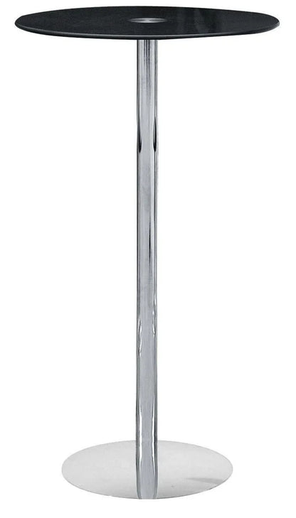 Adair Black Tempered Glass Bar Table