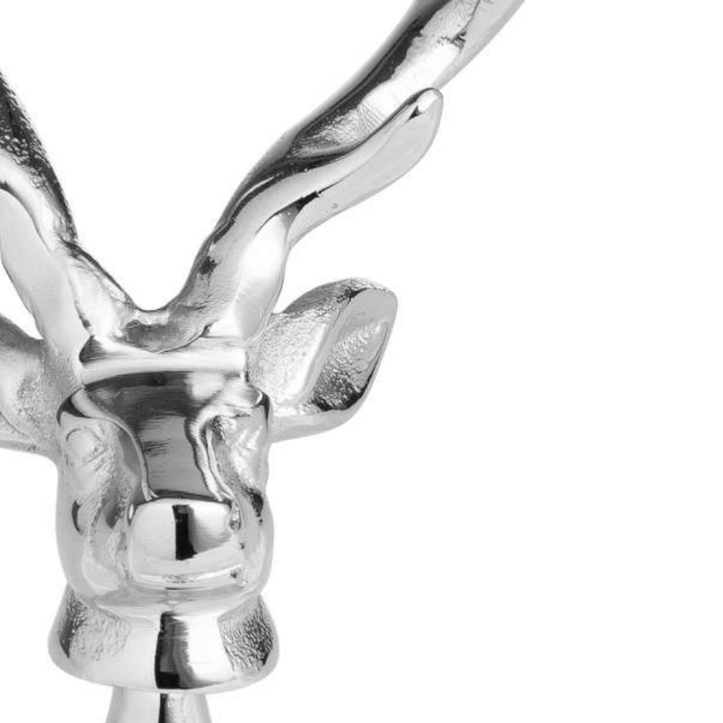 Silver Nickel Stag Head Detail Bottle Opener - Kitchen And Tableware from the Quanta Home collection.