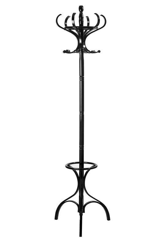 Kingswell Black Finish Floor Standing Coat Stand