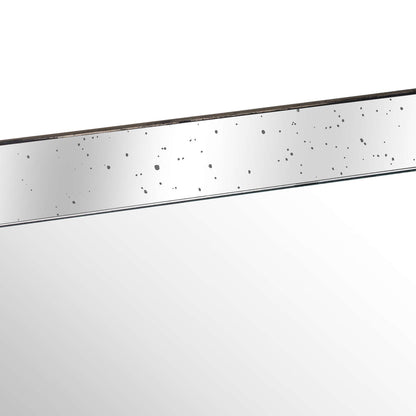 Astor Distressed Large Mirrored Tray With Wooden Detailing - Trays from the Quanta Home collection.