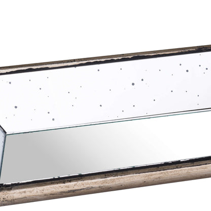 Astor Distressed Mirrored Display Tray With Wooden Detailing - Trays from the Quanta Home collection.