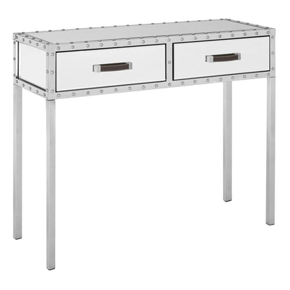 Rivelle Mirrored Console Table with Drawers