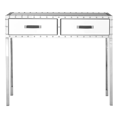 Rivelle Mirrored Console Table with Drawers