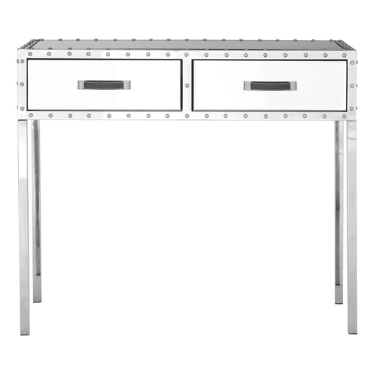 Rivelle Mirrored Console Table with Drawers
