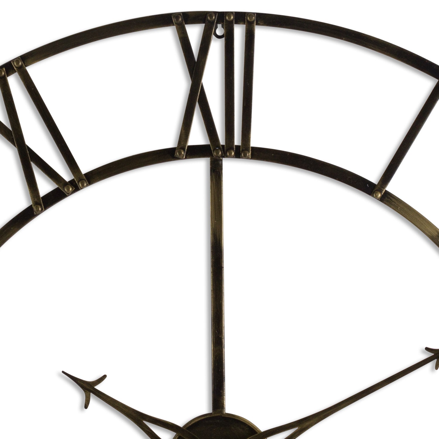 Large Antique Brass Large Skeleton Clock - Wall Clocks from the Quanta Home collection.