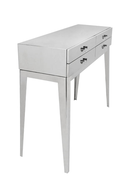 Loxley Stainless Steel 4 Drawers Console Table