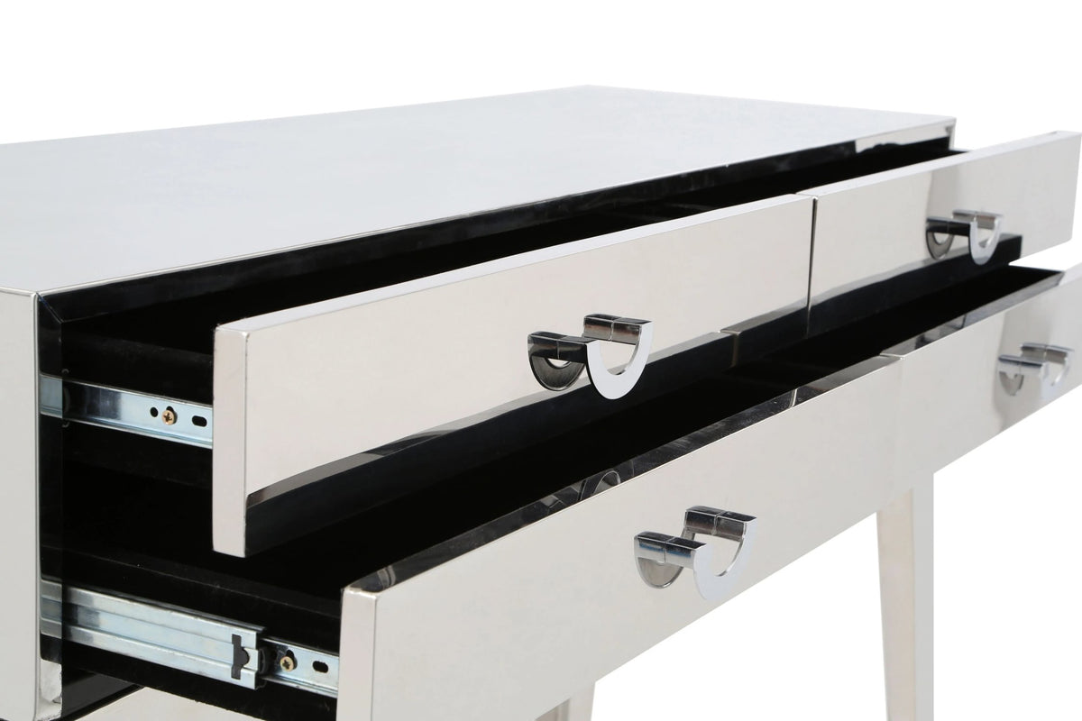 Loxley Stainless Steel 4 Drawers Console Table