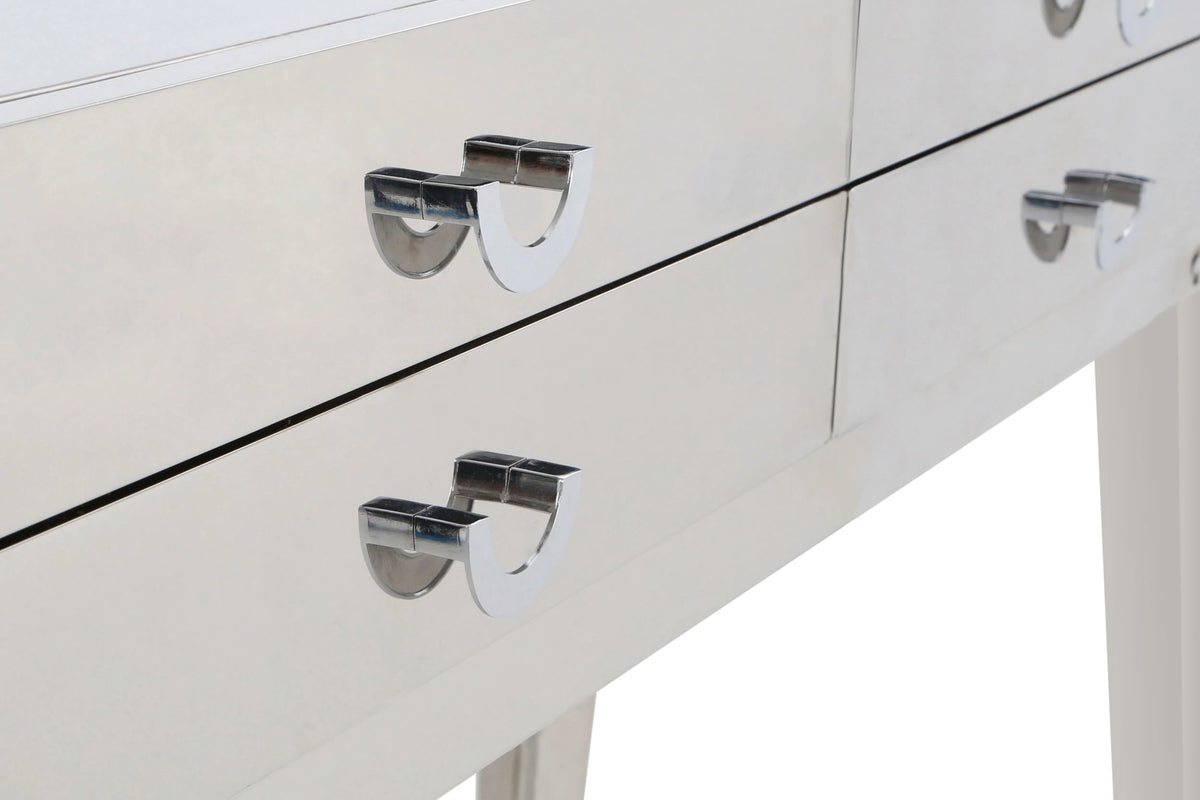 Loxley Stainless Steel 4 Drawers Console Table