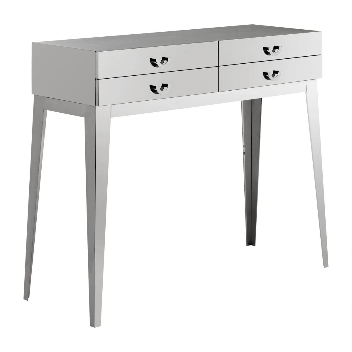 Loxley Stainless Steel 4 Drawers Console Table