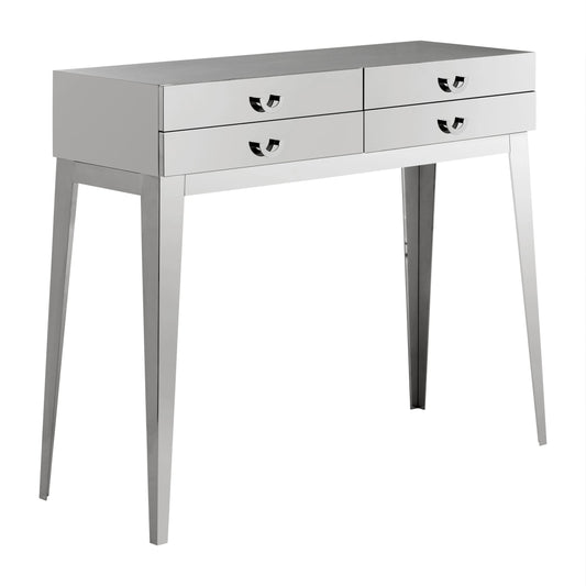 Loxley Stainless Steel 4 Drawers Console Table