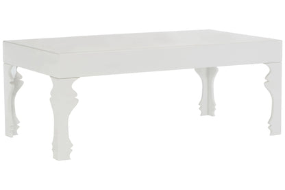 Lacquerre White High Gloss Finish Coffee Table