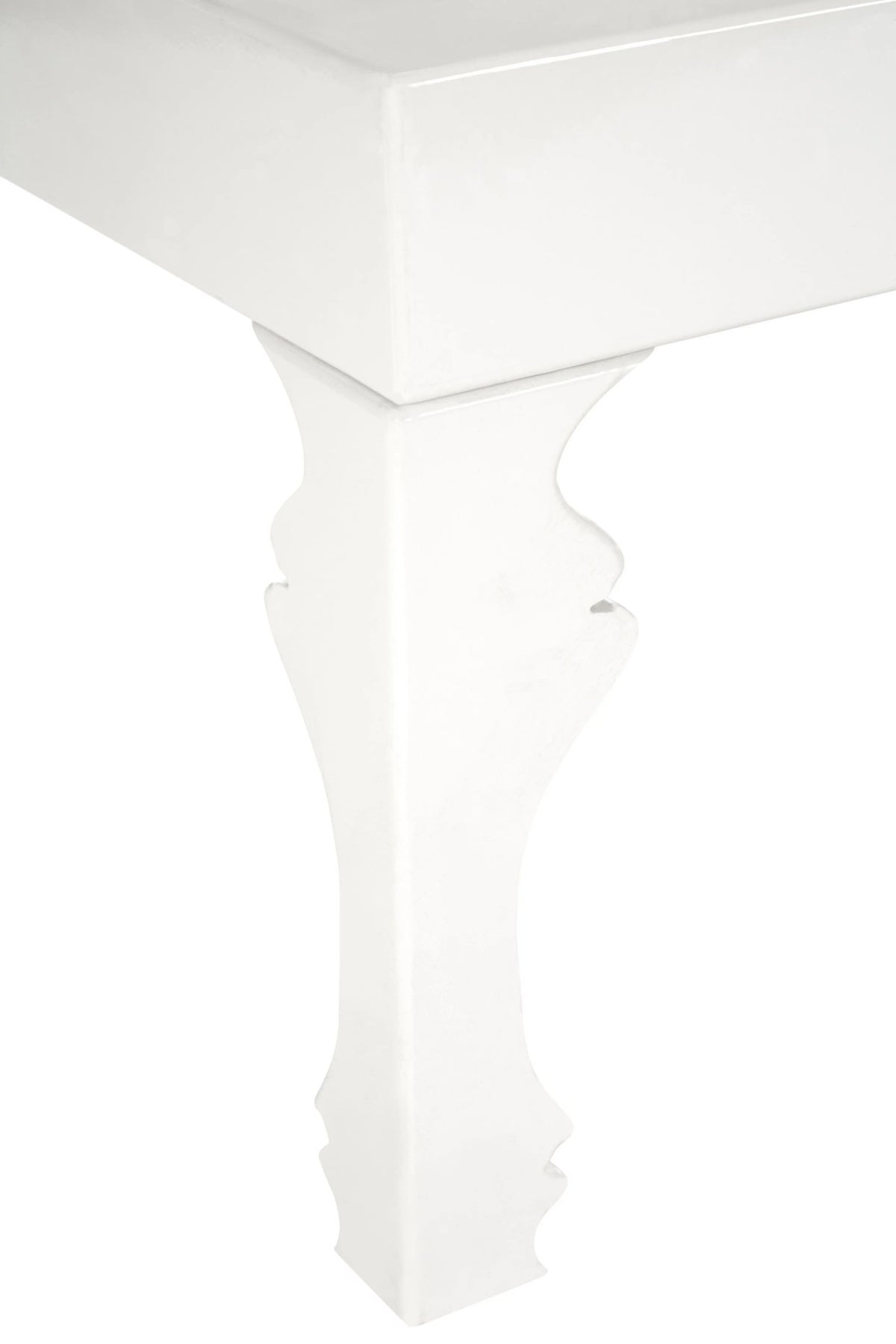 Lacquerre White High Gloss Finish Coffee Table