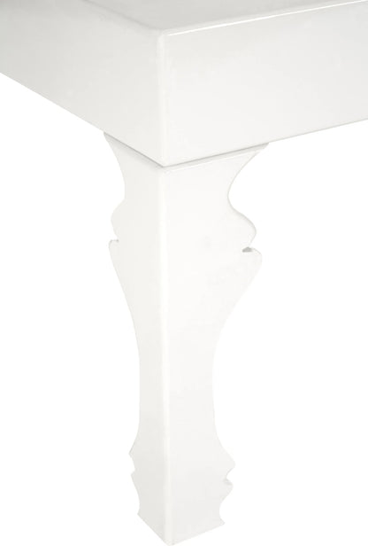 Lacquerre White High Gloss Finish Coffee Table