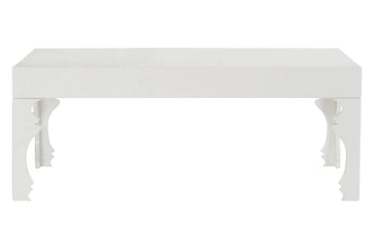 Lacquerre White High Gloss Finish Coffee Table