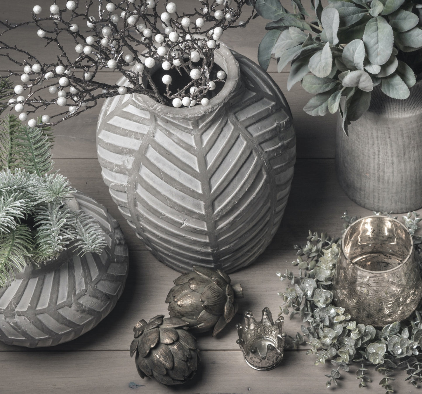 Bloomville Stone Vase - Vases from the Quanta Home collection.