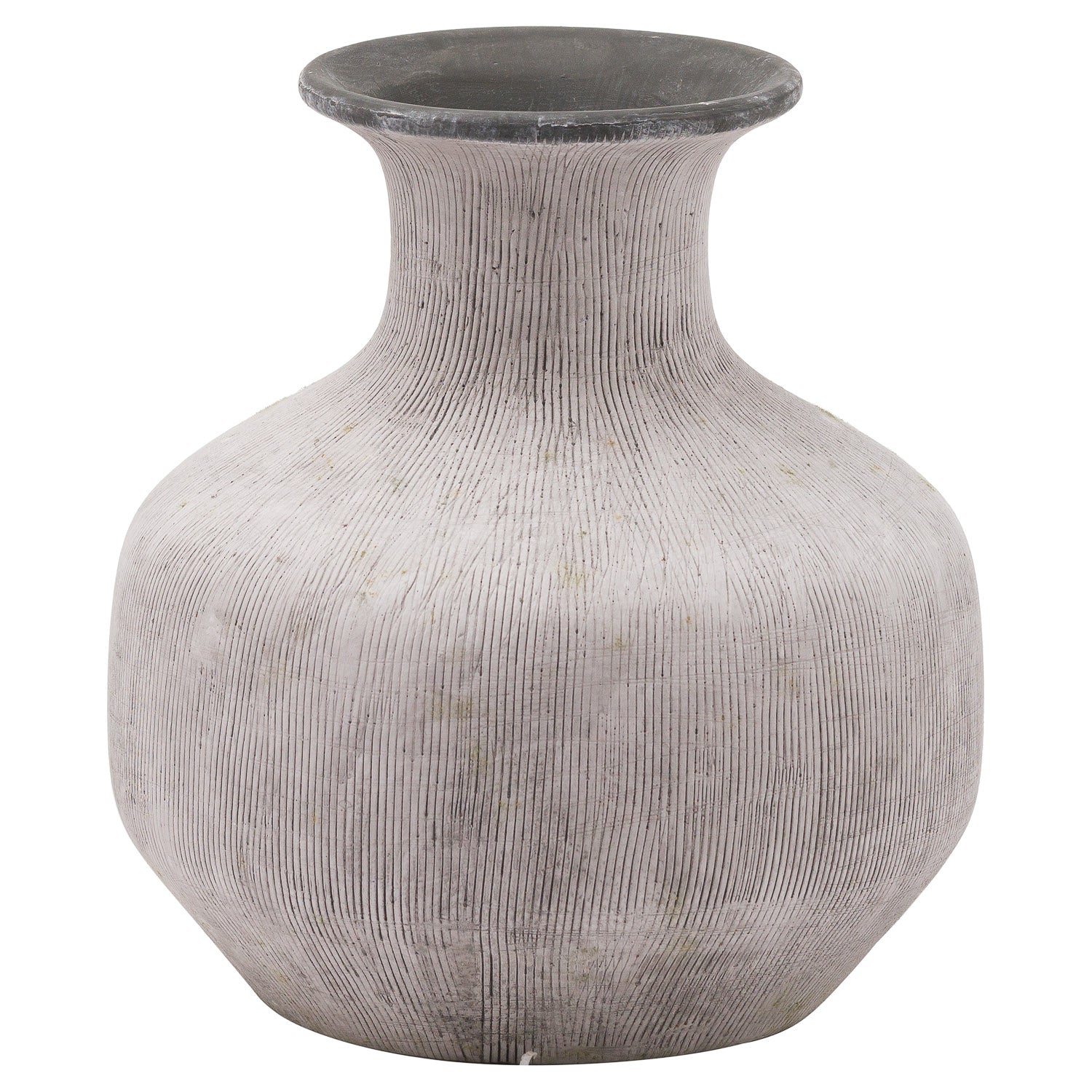 Bloomville Squat Stone Vase - Vases from the Quanta Home collection.