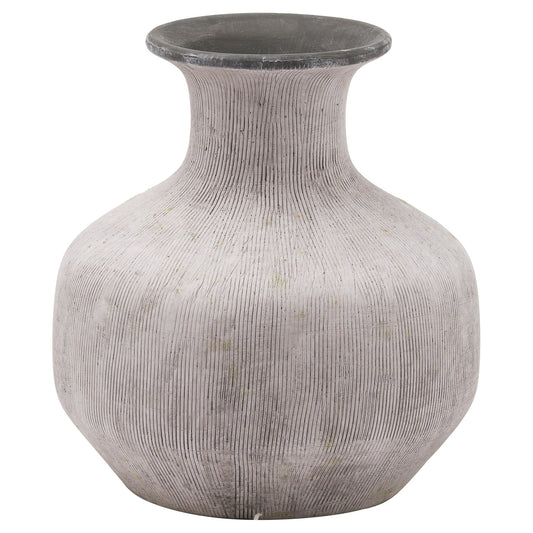 Bloomville Squat Stone Vase - Vases from the Quanta Home collection.