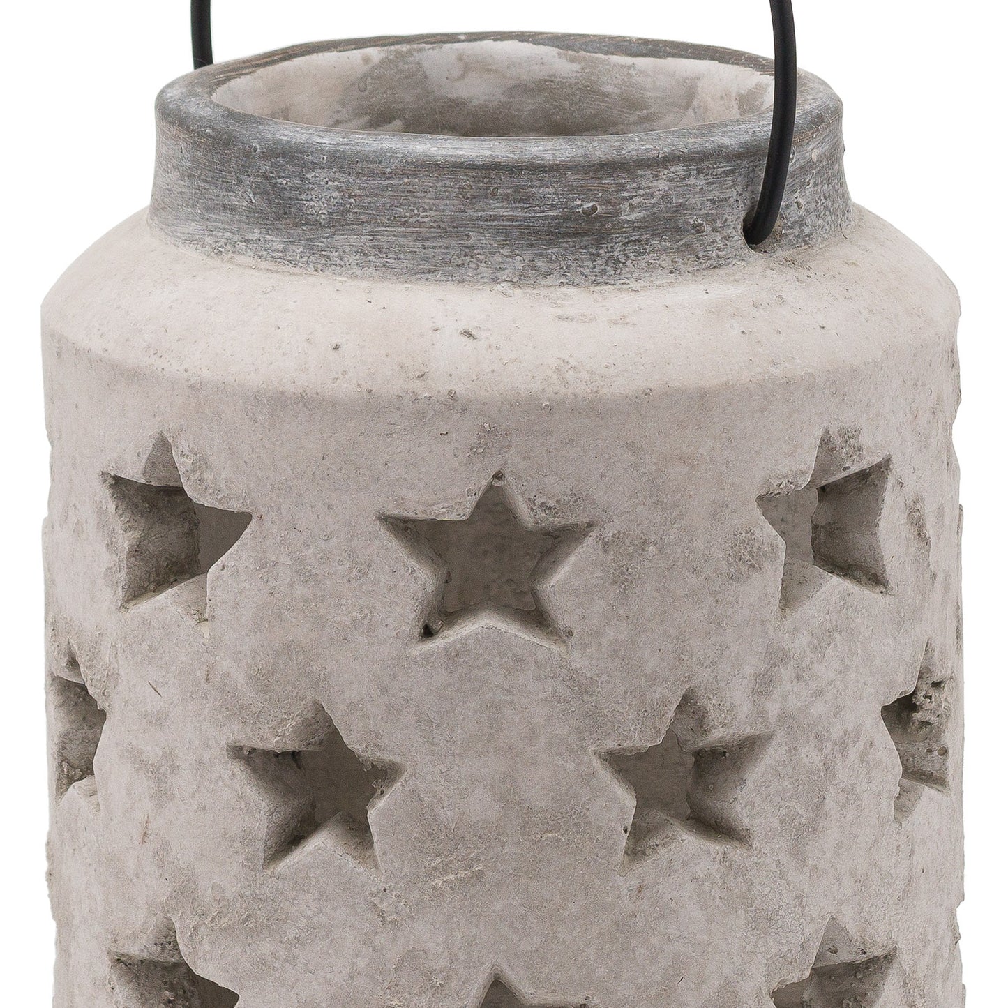 Bloomville Large Stone Star Lantern - Christmas Candles & Candle Accessories from the Quanta Home collection.