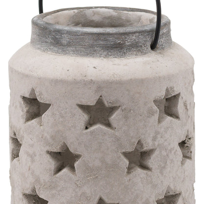 Bloomville Large Stone Star Lantern - Christmas Candles & Candle Accessories from the Quanta Home collection.