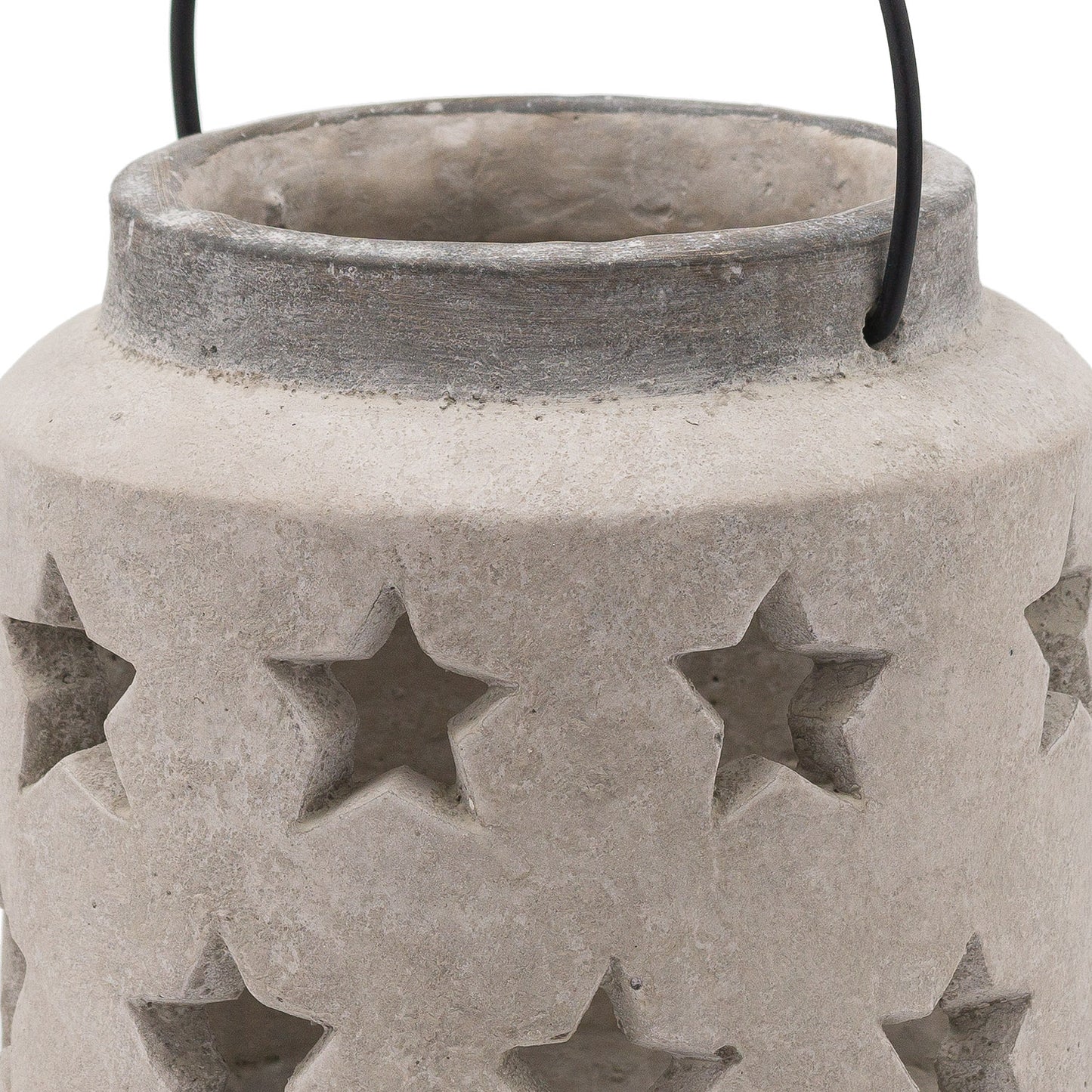 Bloomville Stone Star Lantern - Christmas Candles & Candle Accessories from the Quanta Home collection.