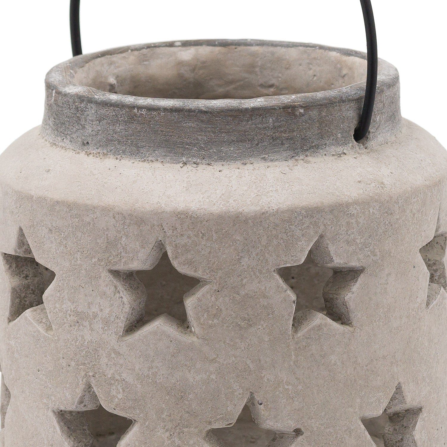 Bloomville Stone Star Lantern - Christmas Candles & Candle Accessories from the Quanta Home collection.